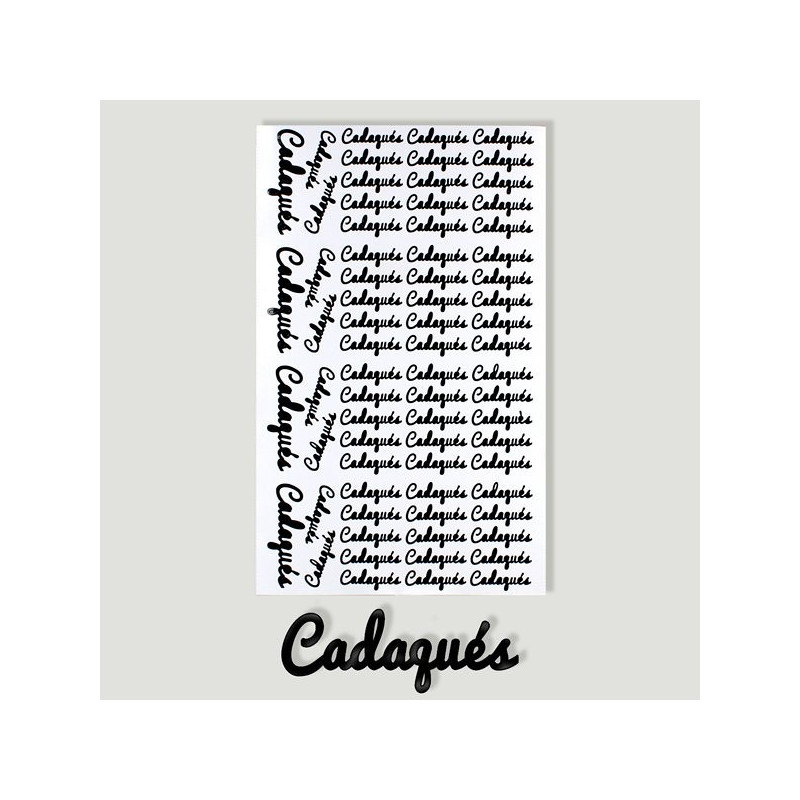 Catalogne, CADAQUES. Etiquette pour personaliser le produit Catalogne, CADAQUES. Etiquette pour personaliser le produit