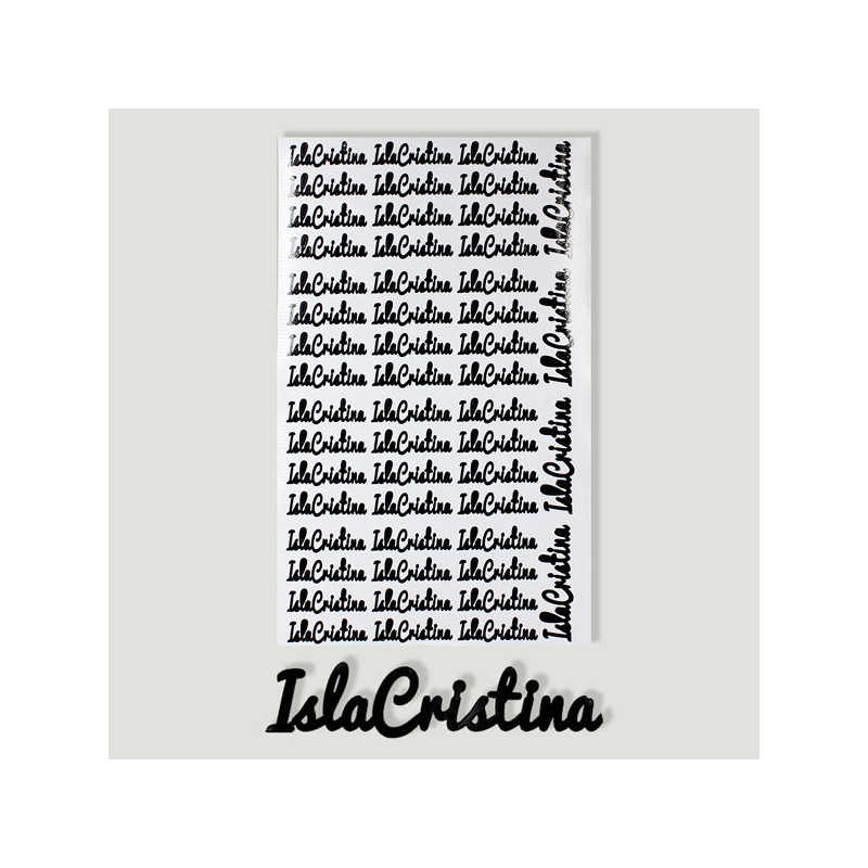 Andalucia, ISLA CRISTINA. Etiqueta para personaliz Andalucia, ISLA CRISTINA. Etiqueta para personaliz