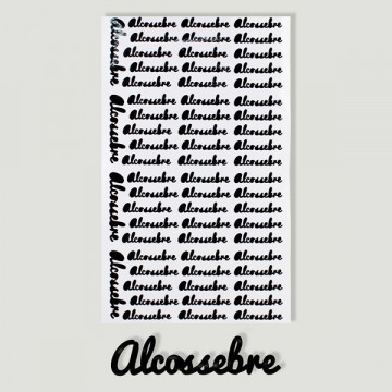 Valencia, ALCOSSEBRE. Label to personalize product