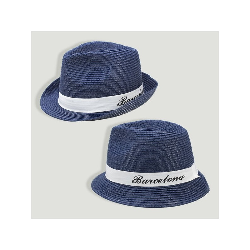 Summer hat BARCELONA navy blue Summer hat BARCELONA navy blue