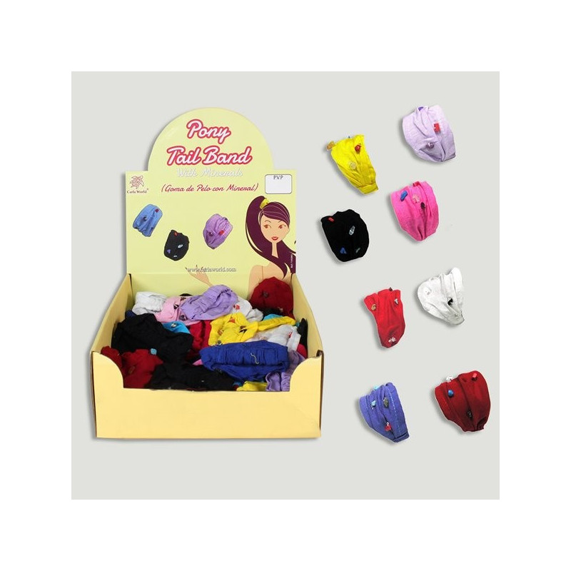 PONY TAIL BAND. Borracha de Cabelo de Tela com MINERAL PONY TAIL BAND. Borracha de Cabelo de Tela com MINERAL