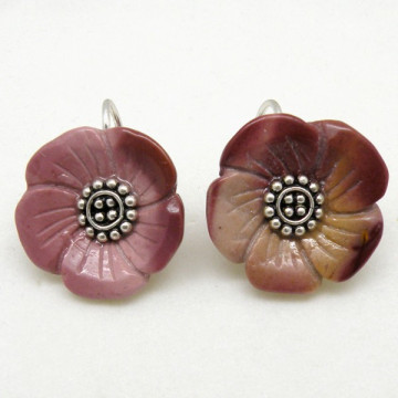 SAHARA silver Earring. Mokaita Flower