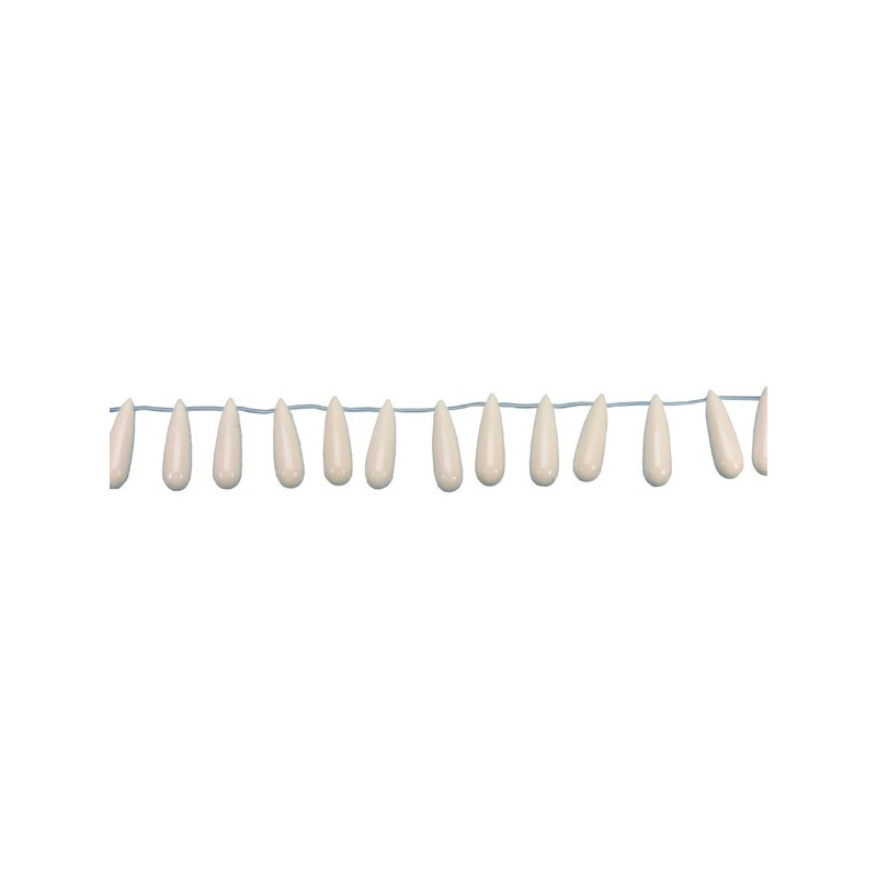 White agate stripy drop 12x40mm White agate stripy drop 12x40mm