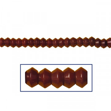Agate cornelian strip 16mm button
