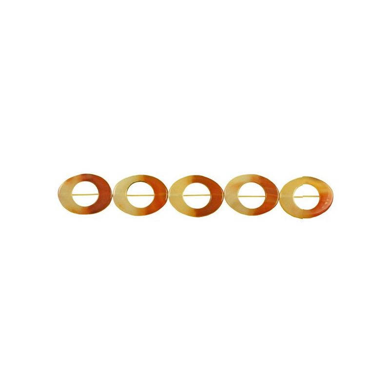 Agata cornalina tira oval-donut 30x40mm Agata cornalina tira oval-donut 30x40mm