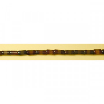 Agate cornelian strip tube 8x16mm