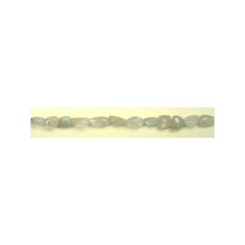 Aquamarine strip baroque face large Aquamarine strip baroque face large