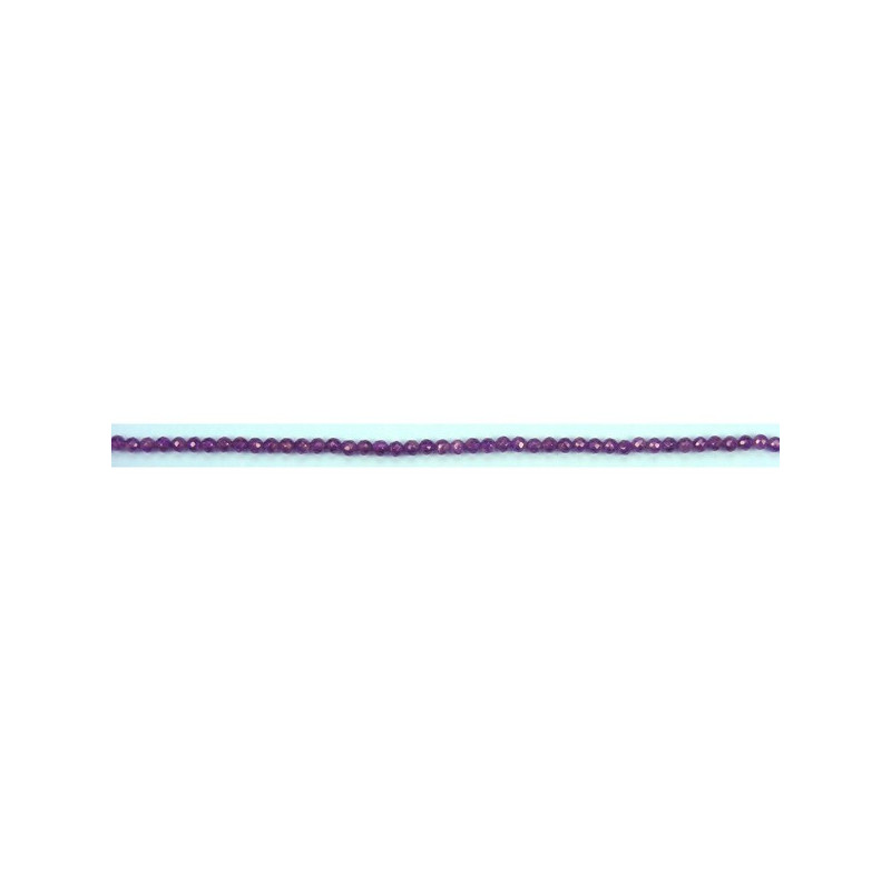 Améthyste lanière boule fac 6mm Améthyste lanière boule fac 6mm