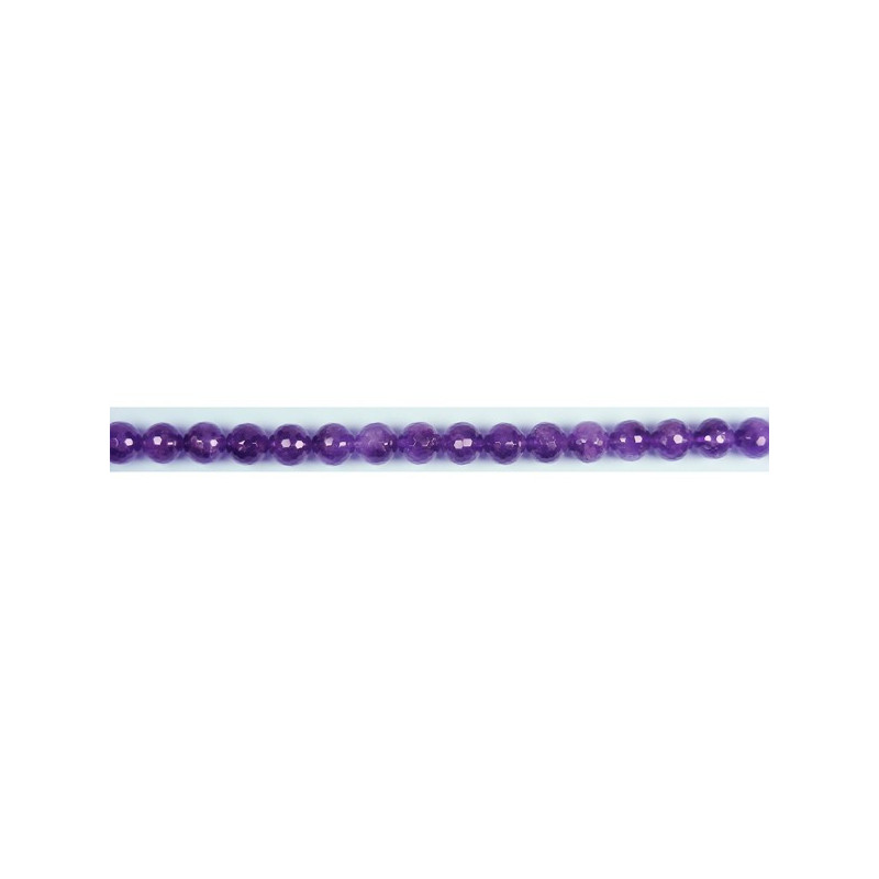 Améthyste lanière boule fac 16mm Améthyste lanière boule fac 16mm