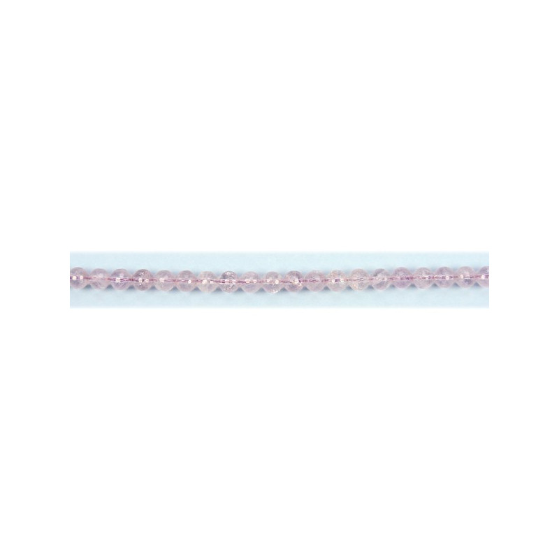 Améthyste claire lanière boule fac 10mm Améthyste claire lanière boule fac 10mm