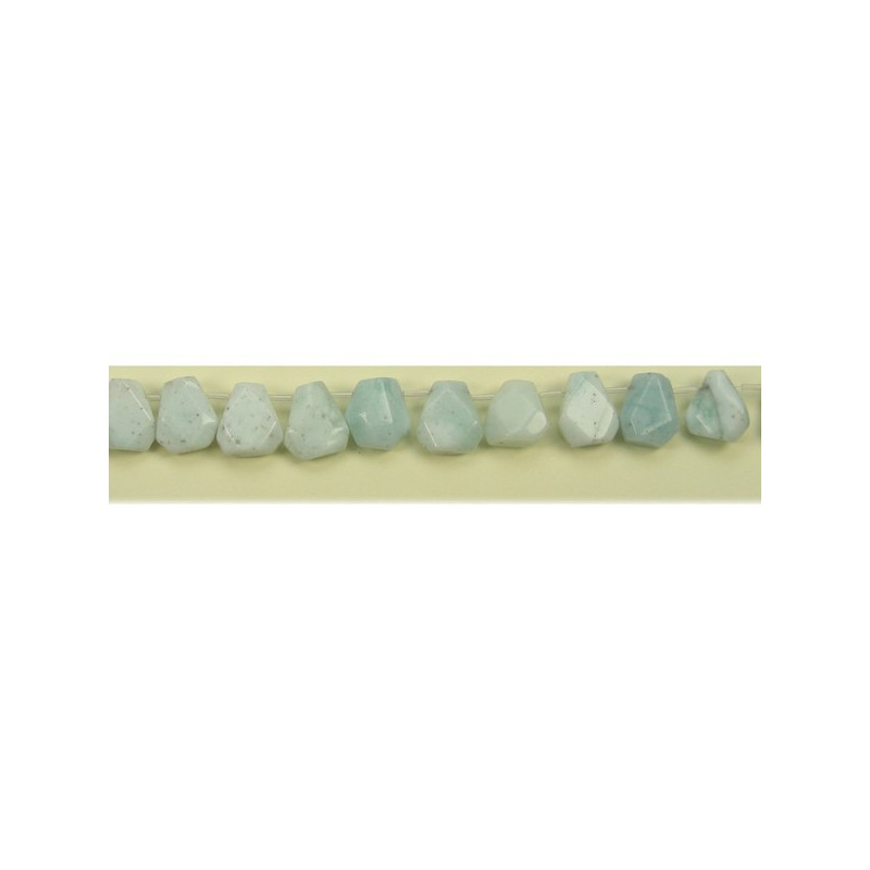 Amazonita tira lagr fac ytu y--13x18mm Amazonita tira lagr fac ytu y--13x18mm