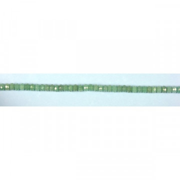 Aventurine Green Strip Disk Fac 10mm