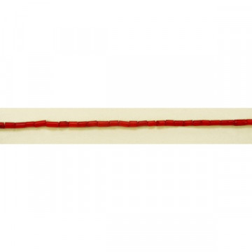 Coral Bambu Vermelho Tira Tubo 5x10mm