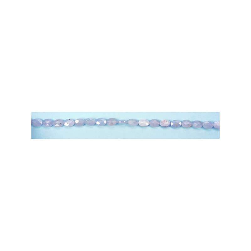 Blue Chalcedony Flat Oval Strip 10x14mm Blue Chalcedony Flat Oval Strip 10x14mm