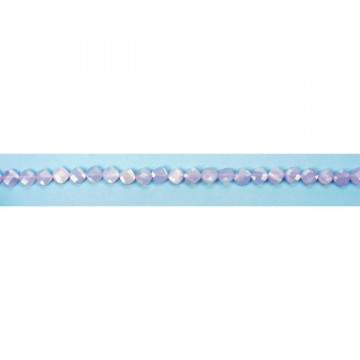 Chalcedony diamond plated fac 11mm
