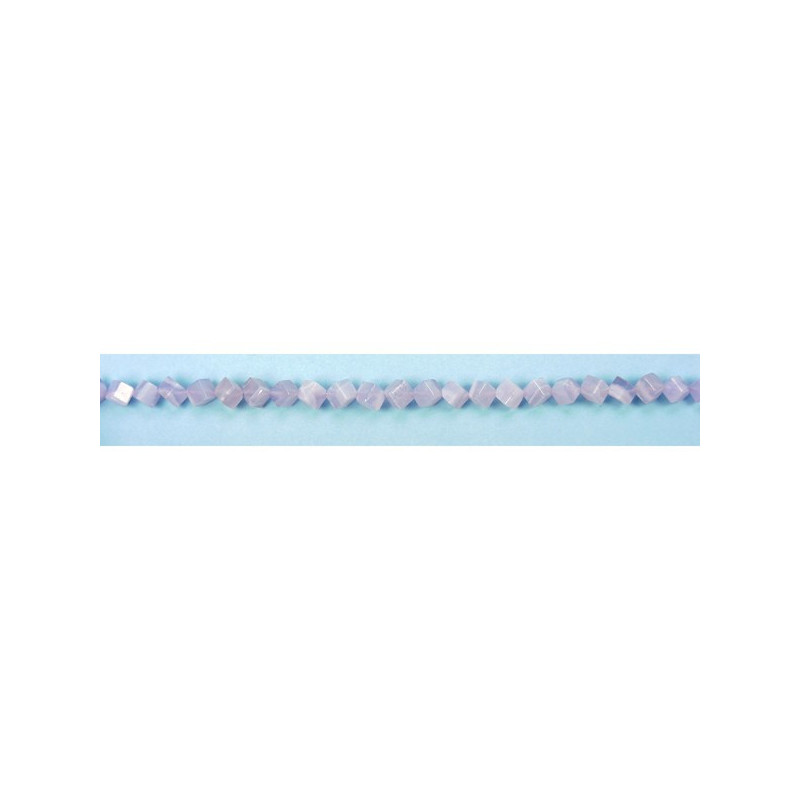 Chalcedony cube-rhombus strip 8mm Chalcedony cube-rhombus strip 8mm