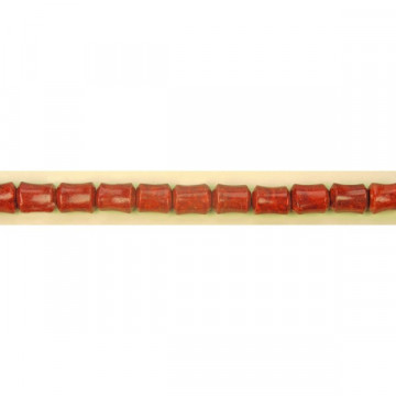 Coral apple strip baroque 18x25mm