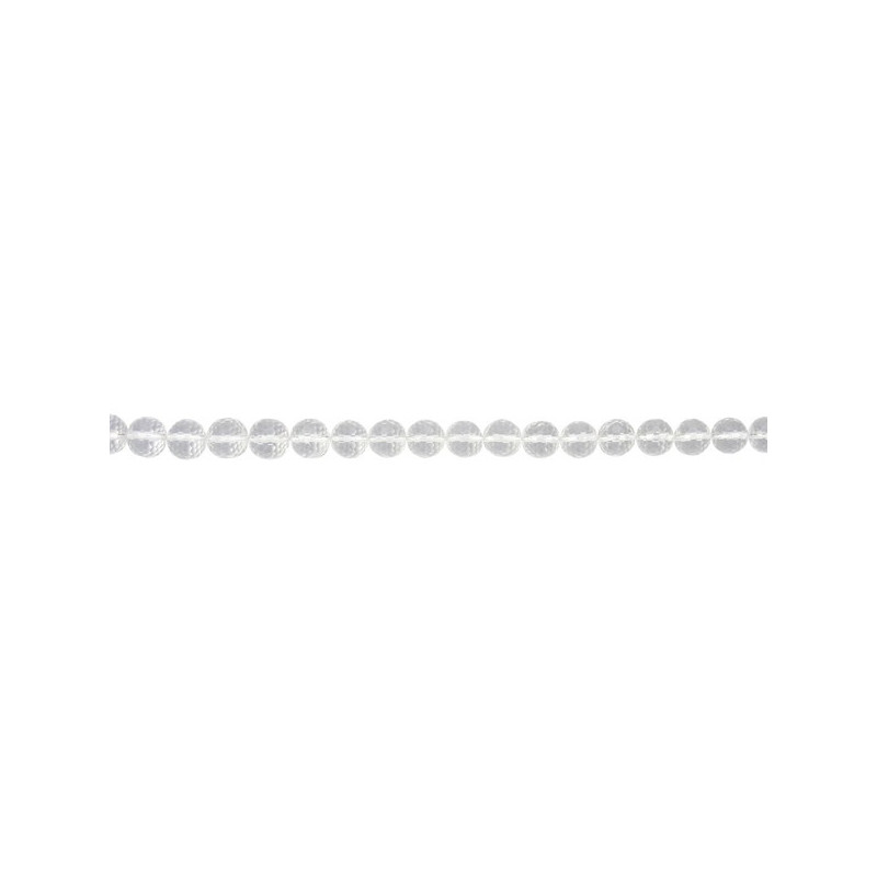 Rock crystal bead strand fac 14mm Rock crystal bead strand fac 14mm
