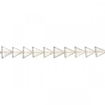Rock crystal triangle strand 25x7mm