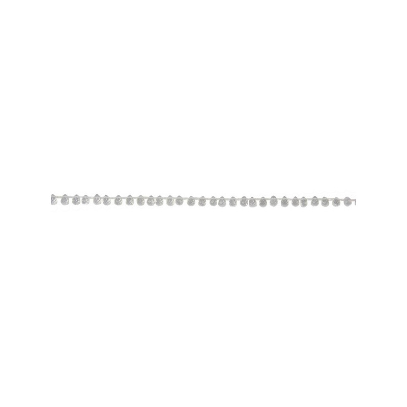 Rock crystal teardrop strand fac 9mm Rock crystal teardrop strand fac 9mm