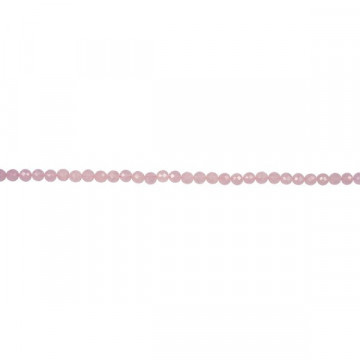 Rose quartz bead strand fac 8mm