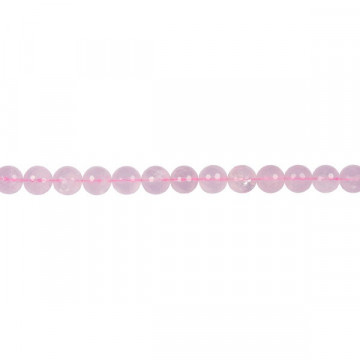 Rose quartz bead strand fac 18mm