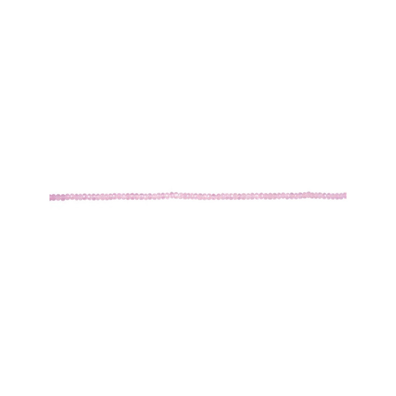 Quartzo Rosa Tira Disco Facetada 5mm Quartzo Rosa Tira Disco Facetada 5mm