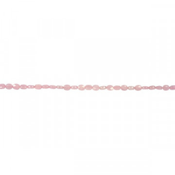 Rose quartz oval strand fl fac 8x10mm
