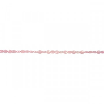 Rose quartz oval strand fl fac 8x10mm