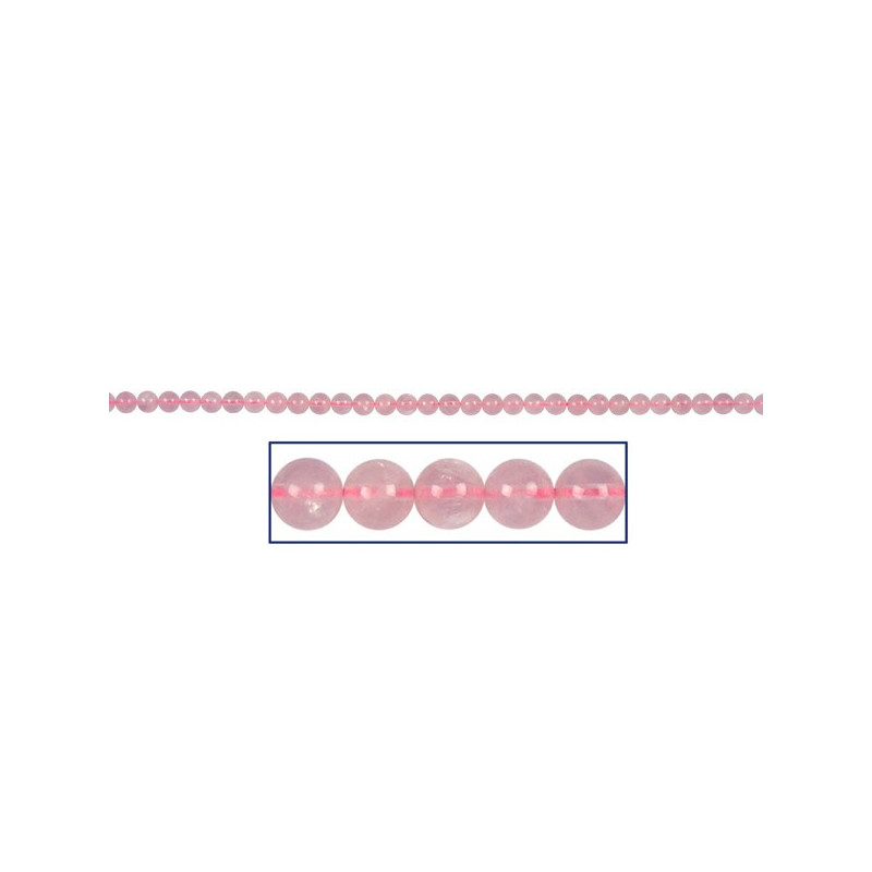 Rose quartz bead strand 8mm Rose quartz bead strand 8mm