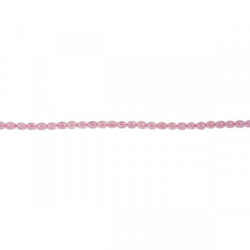 Rose quartz oval strand 7x10mm