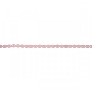 Rose quartz oval strand 8x10mm