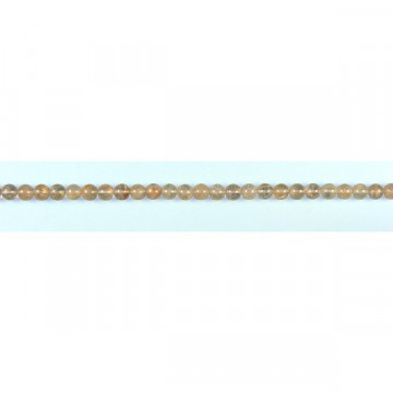Golden rutilated quartz bead strand 10mm