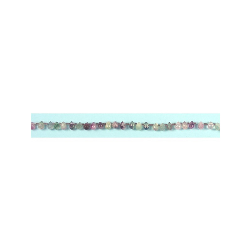 Fluorita tira lagrima fac 7x9mm Fluorita tira lagrima fac 7x9mm