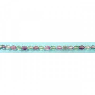 Fluorite extra oval strand riz 11x16mm