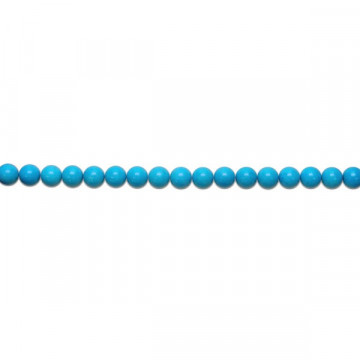 Blue turquoise bead strand 18mm