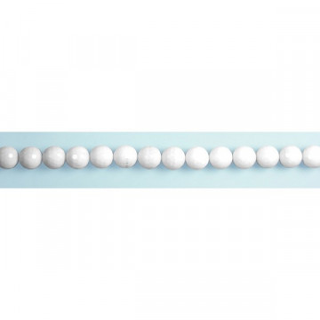 White jade bead strand fac 16mm