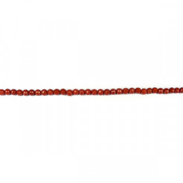 Red jasper bead strand fac 8mm