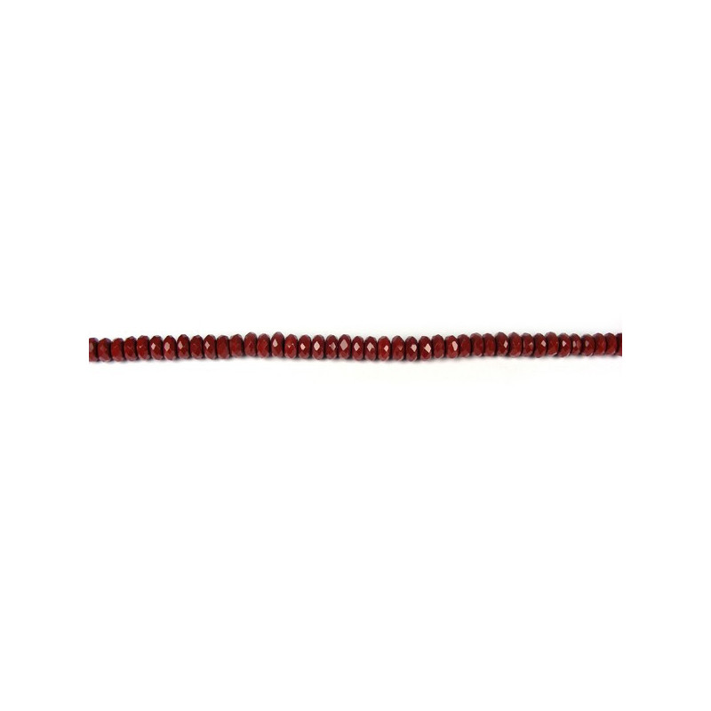 Jaspe rojo tira disco red fac 10x6mm Jaspe rojo tira disco red fac 10x6mm