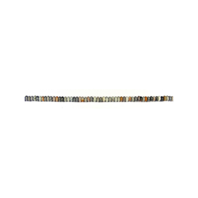 Picasso jasper red disc strand 4x6mm Picasso jasper red disc strand 4x6mm