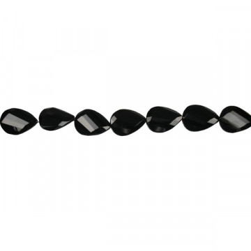 Onyx twist teardrop strand fl fac 30x40mm