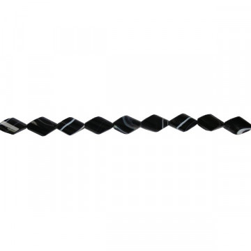 Layered onyx twist diamond strand fac 20x30mm