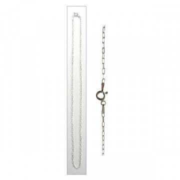 Silver chain 40 cm - Model 16