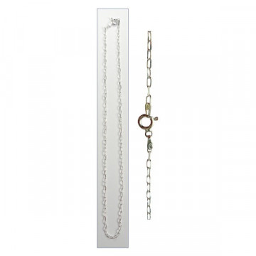 Silver chain 40 cm - Model 17