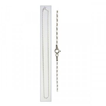 Silver chain 45 cm - Model 24