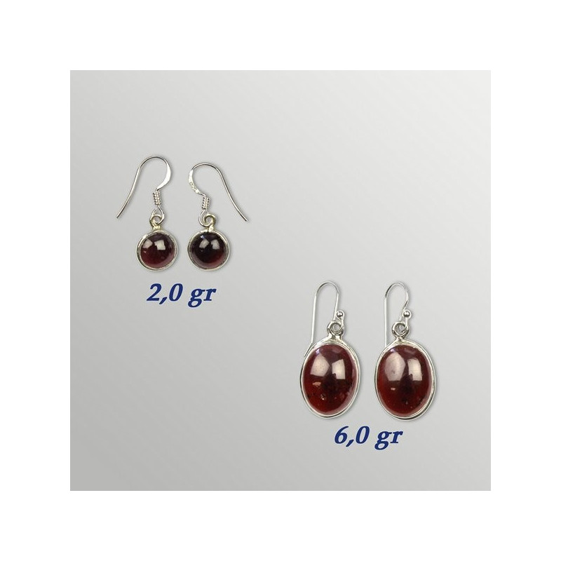 Pendientes Plata. GRANATE. De 3 a 5gr. (PRECIO POR GRAMO) Pendientes Plata. GRANATE. De 3 a 5gr. (PRECIO POR GRAMO)