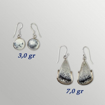 Pendientes Plata. MERLINITA. 4gr. (PRECIO POR GRAMO)