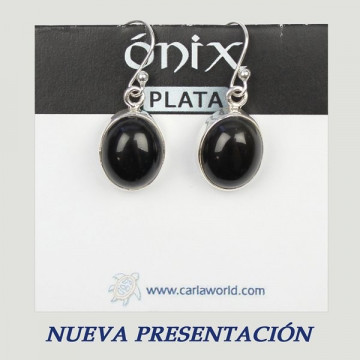 Pendientes Plata. ONIX. 5gr. (PRECIO POR GRAMO)