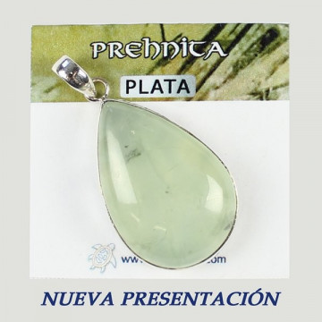 Silver pendant. PREHNITE. 9 to 14gr.