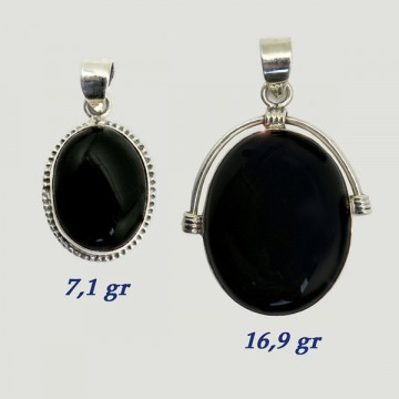 Silver pendant. ONYX. 7 to 17gr.